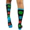 Zayaan Health Polkadot Compression Socks, Black/Neon, PR BLZH-CSPK-3BK - alternate 2